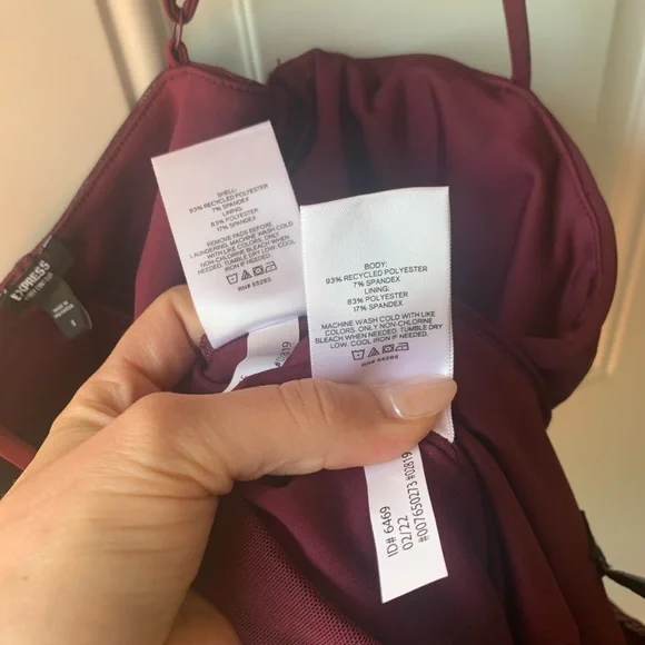 Express conscious edit body contour mesh midi skirt & cropped cami size small - Picture 3 of 4